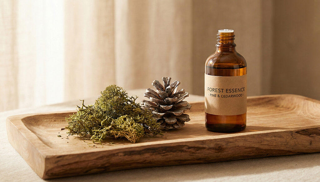 Naturalny olejek Forest Essence w MOA Wadowice. Aromaterapia wspomagająca masaż regeneracyjny i ulgę w bólu.